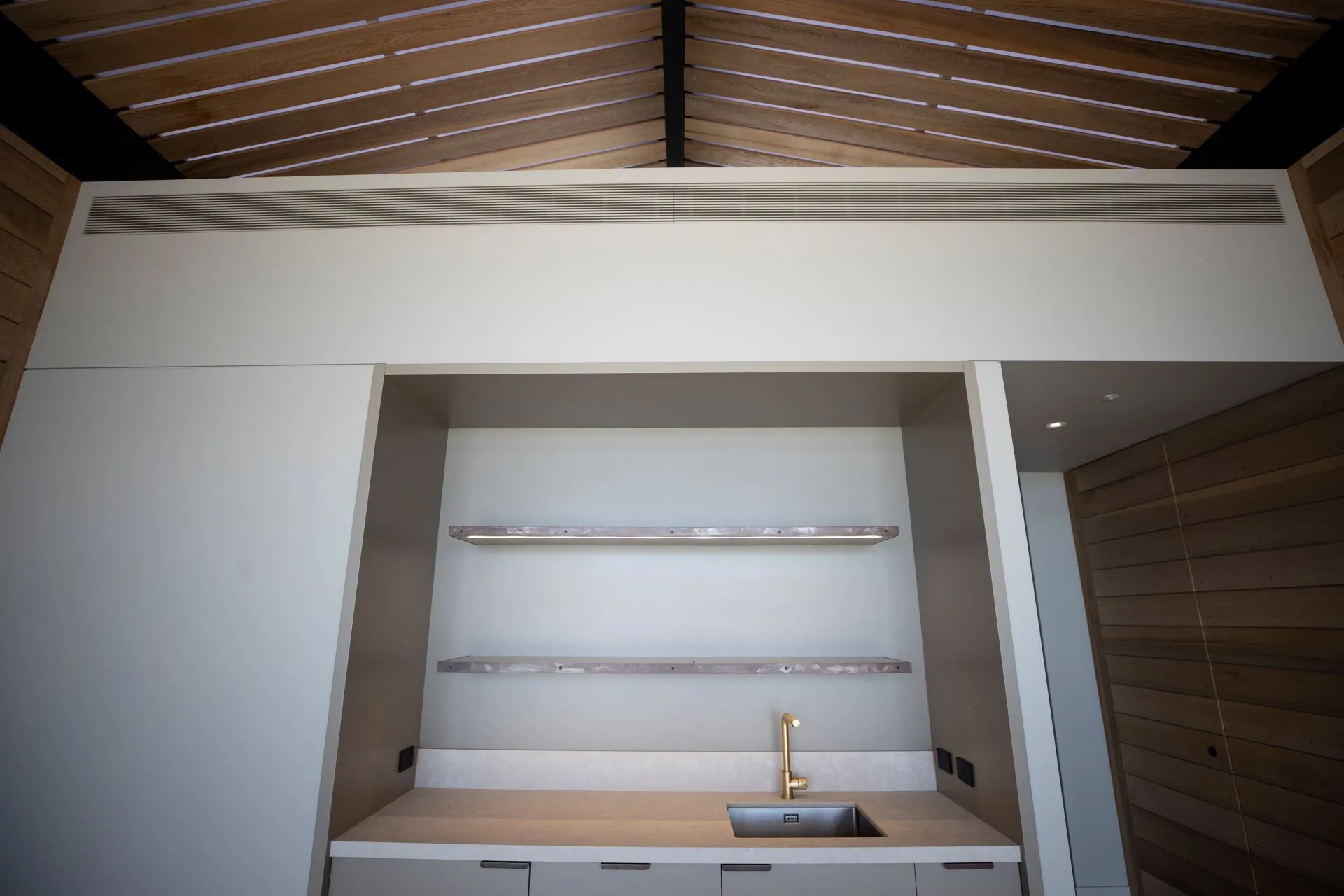 Indoor HVAC finish