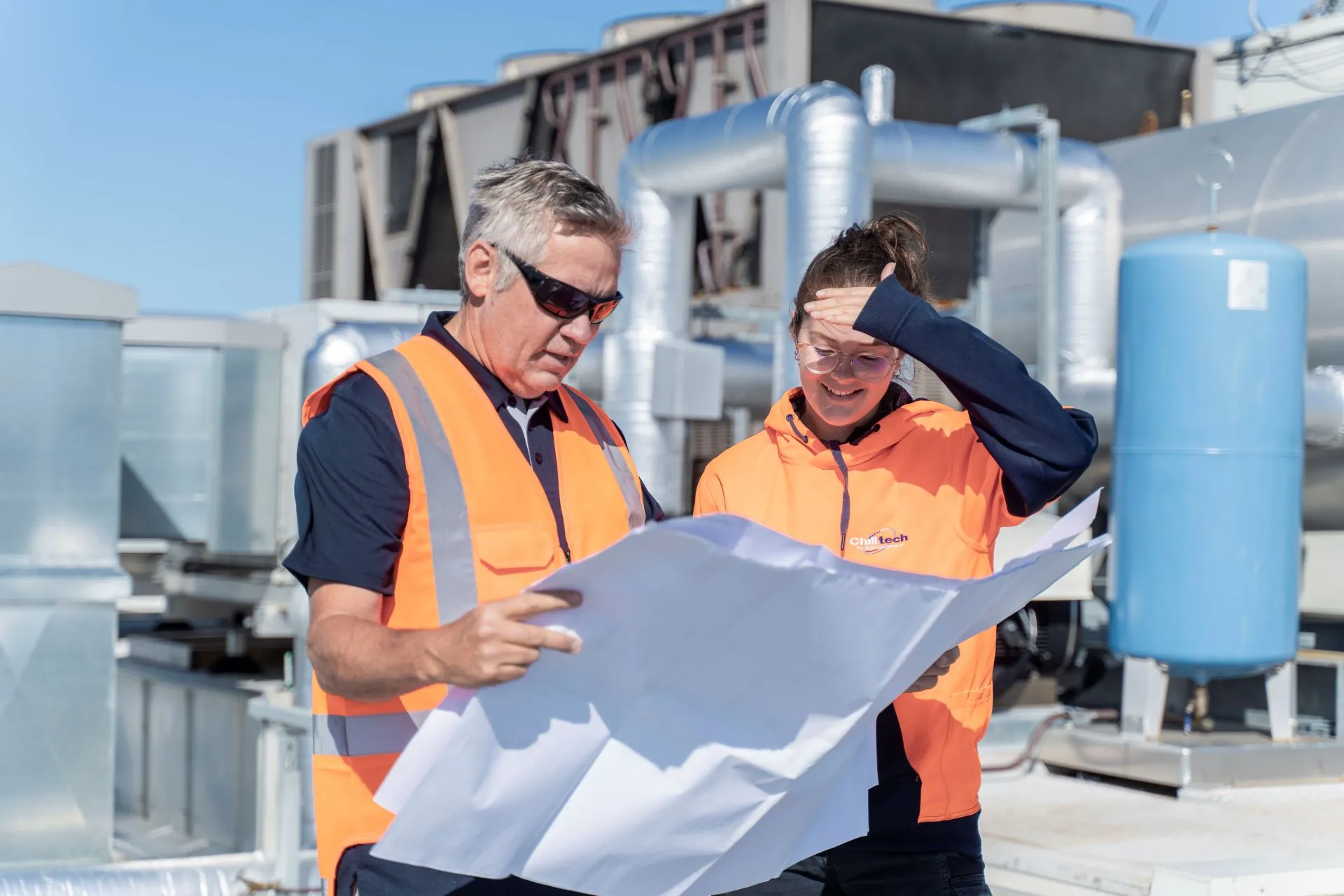 Chilltech_Team Inspect HVAC Plans